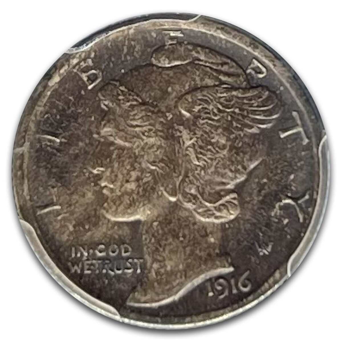 1916 Mercury Dime MS-63 PCGS (FB)