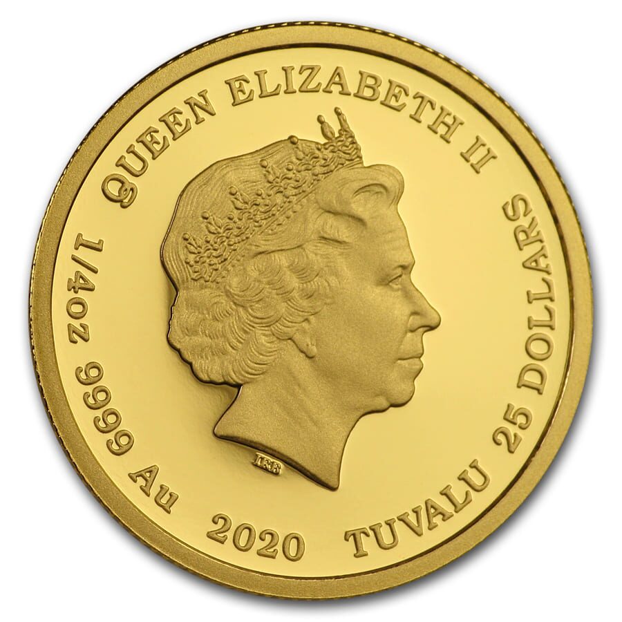2020 Tuvalu 1/4 oz Gold John Wayne Proof