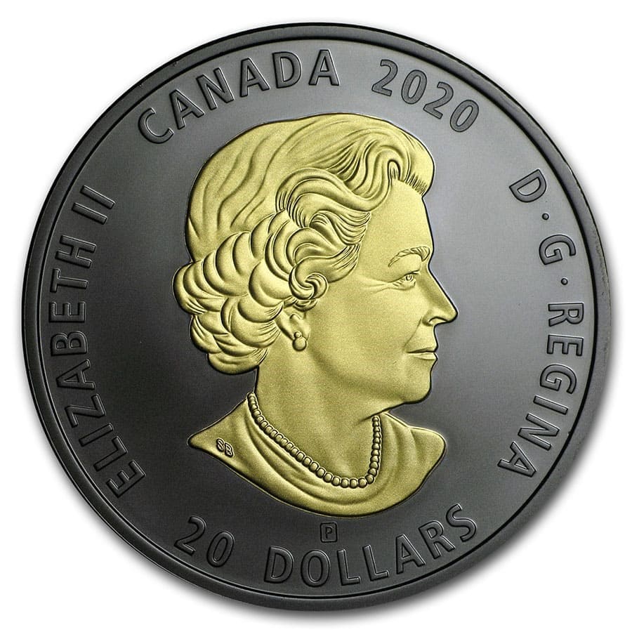 2020 Canada Silver $20 Black and Gold: The Canadian Horse