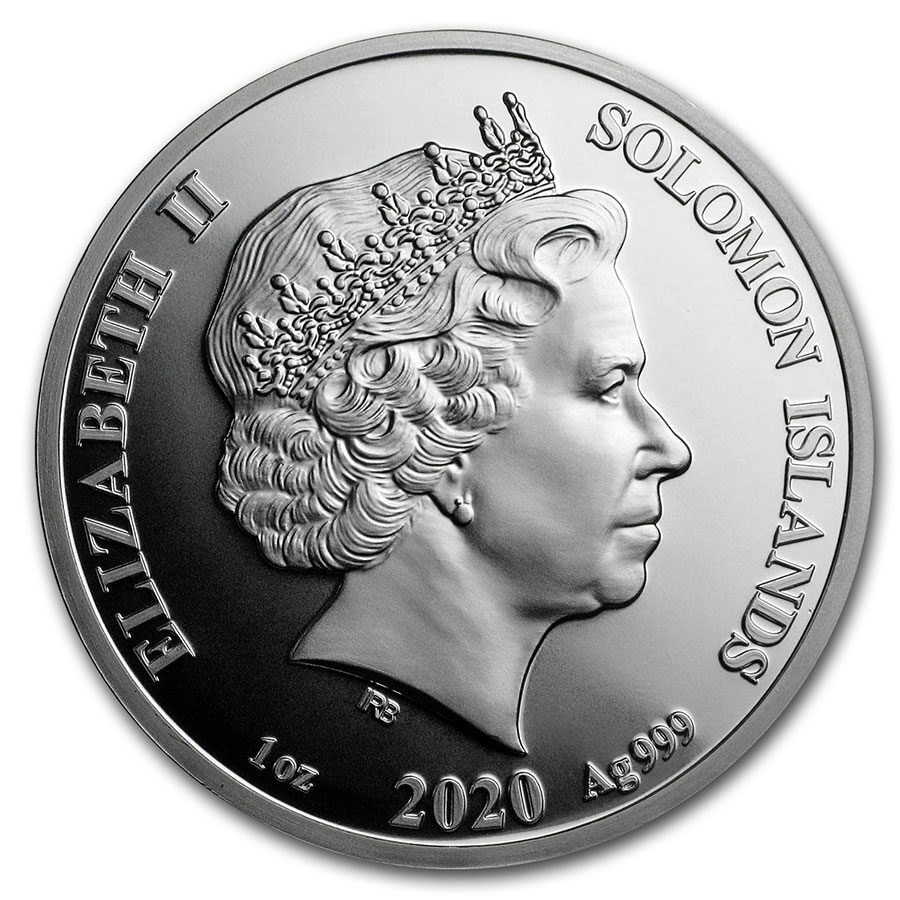 2020 Solomon Islands 1 oz Silver Number Pi BU