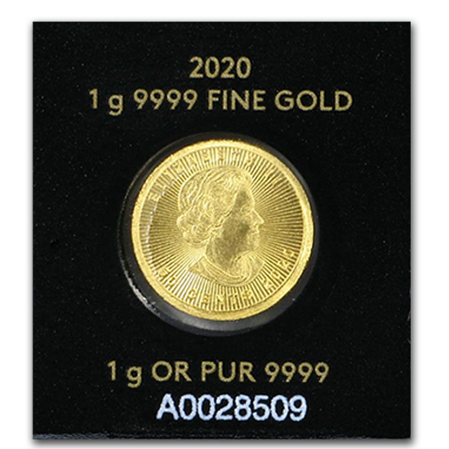 2020 1 gram Gold Maple Leaf - Maplegram 25™ (In Assay)