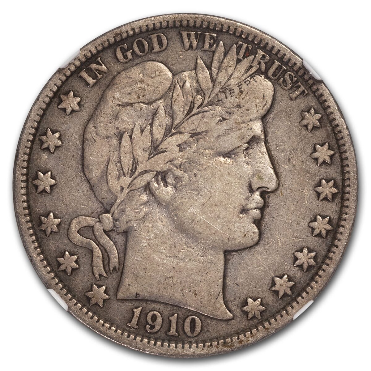 1910-S Barber Half Dollar VF-25 NGC