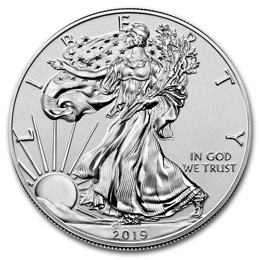 2019-S 1 oz Enhanced Reverse Proof Silver Eagle (w/Box & CoA)