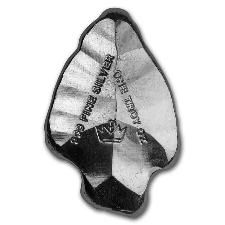 1 oz Hand Poured Silver - MPM (Indian Arrowhead)