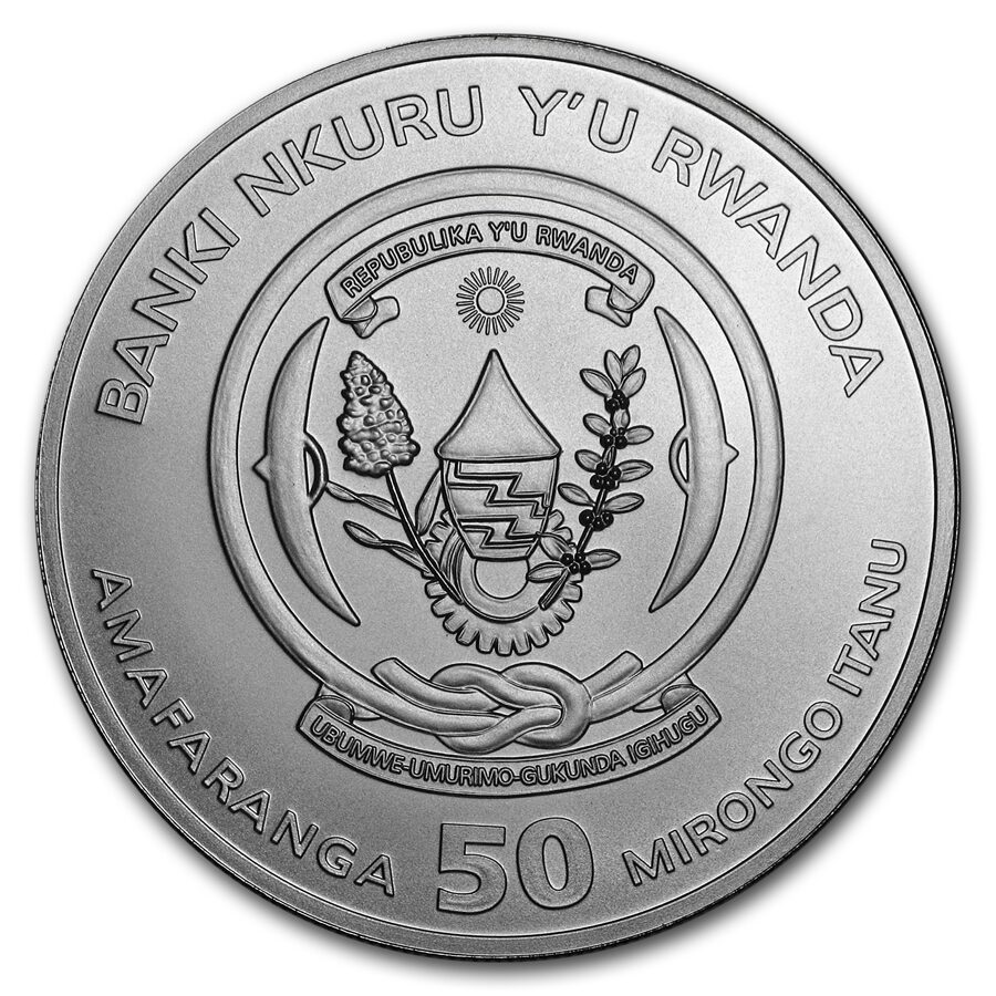 2020 Rwanda 1 oz Silver African Bushbaby BU