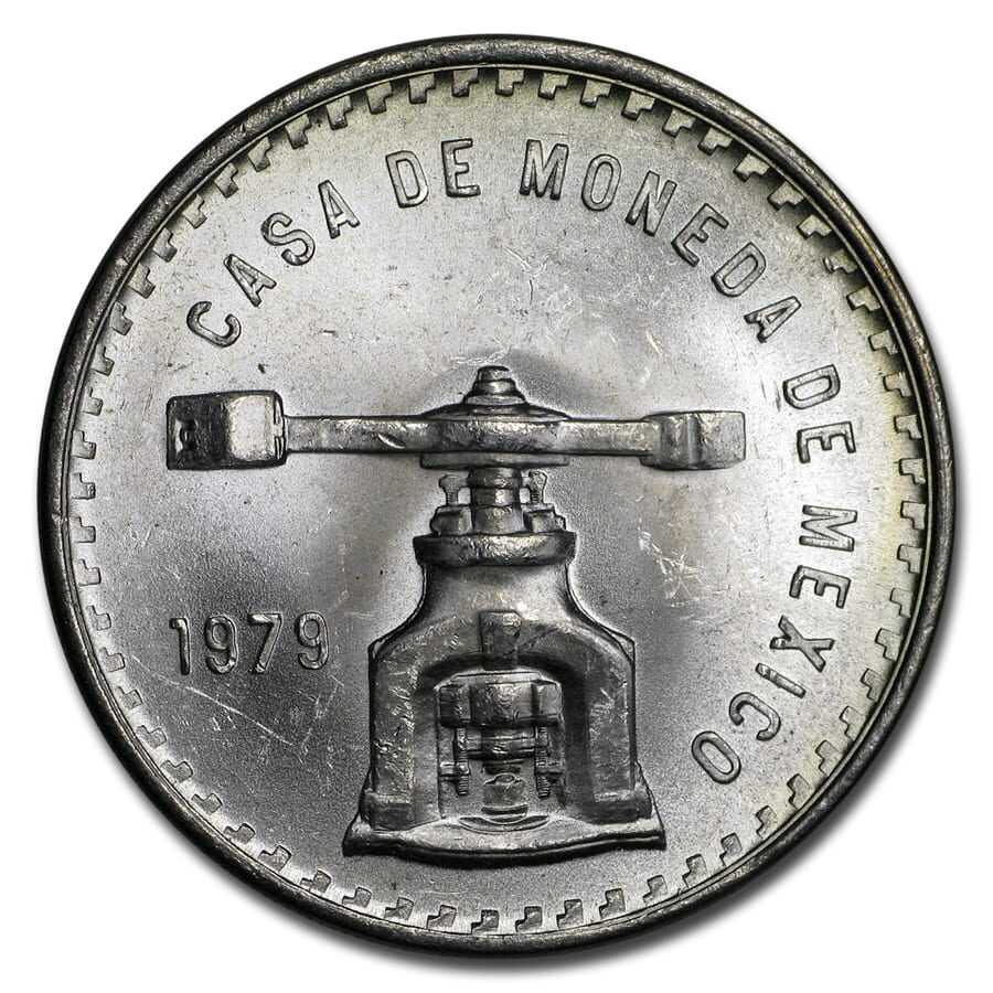 1979 Mexico 1 oz Silver Onza Balance Scale BU (Type III)