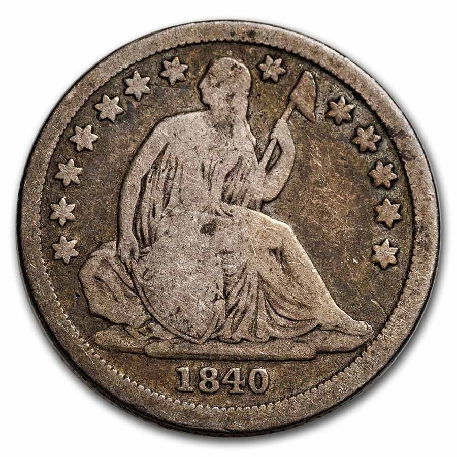 1840-O Liberty Seated Dime Good