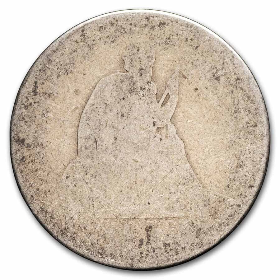 1838-1891 Liberty Seated Quarter Worse Than Cull