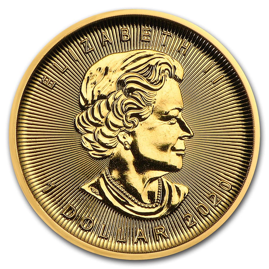 2020 Canada 1/20 oz Gold Maple Leaf BU