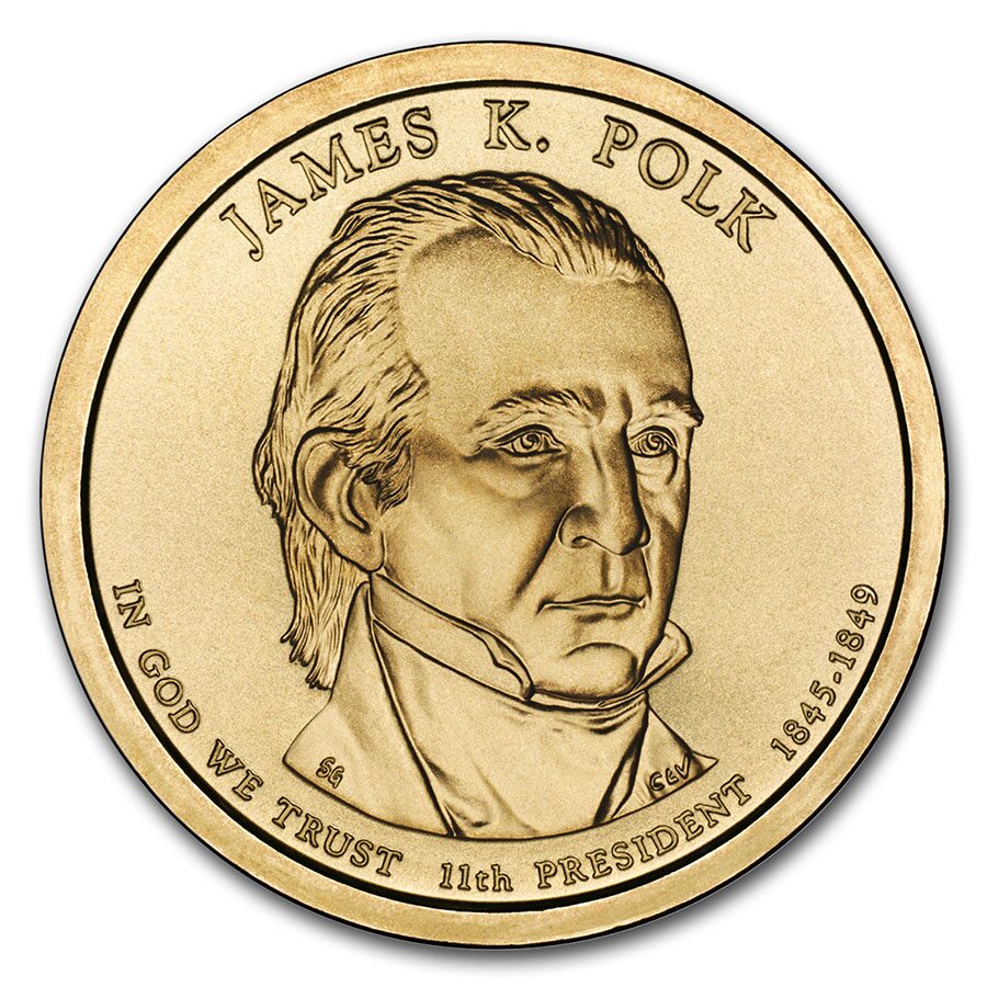 2009-P James Polk Presidential Dollar BU