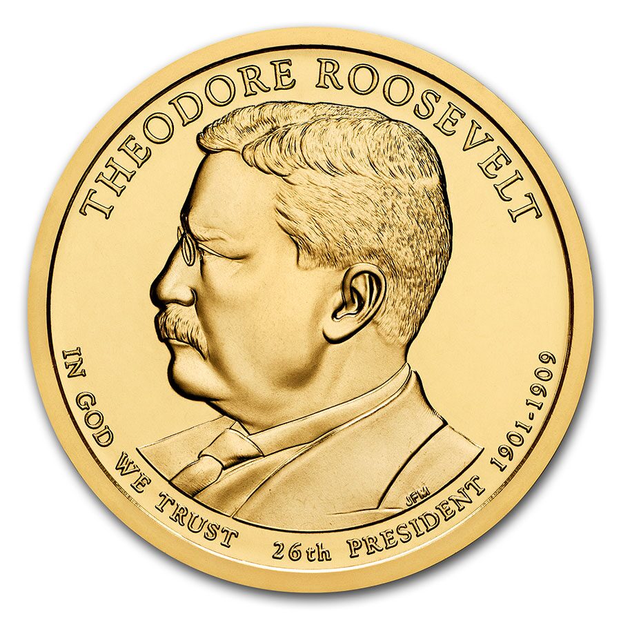 2013-P Theodore Roosevelt Presidential Dollar BU