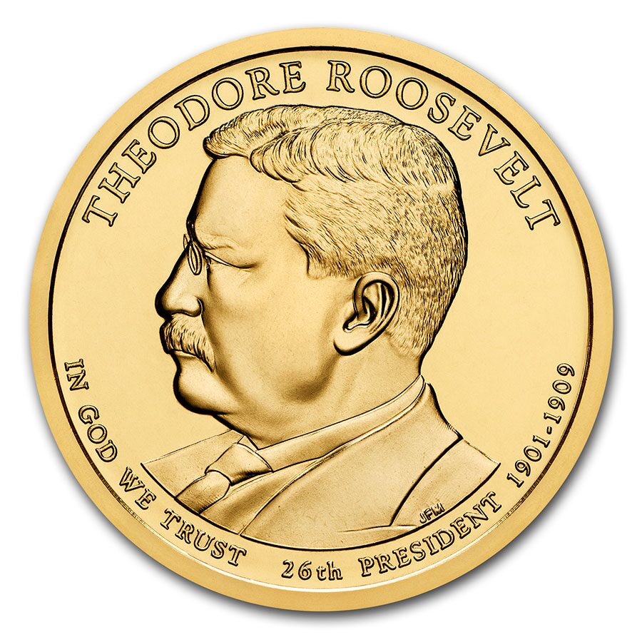 2013-D Theodore Roosevelt Presidential Dollar BU