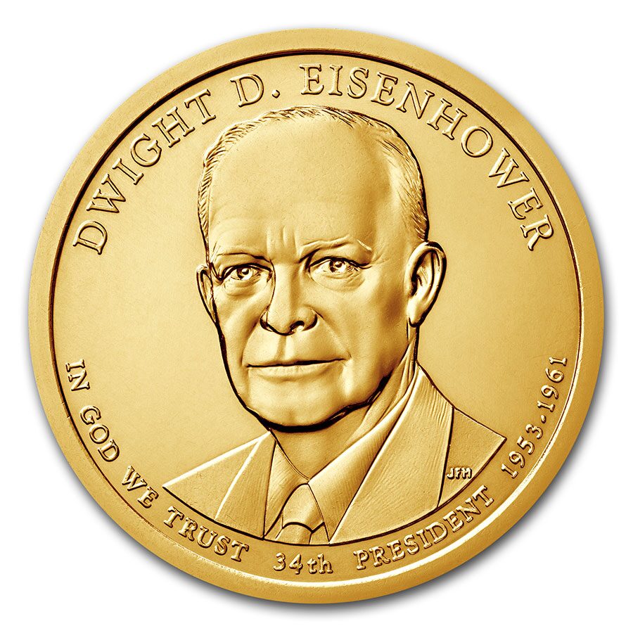 2015-D Dwight Eisenhower Presidential Dollar BU