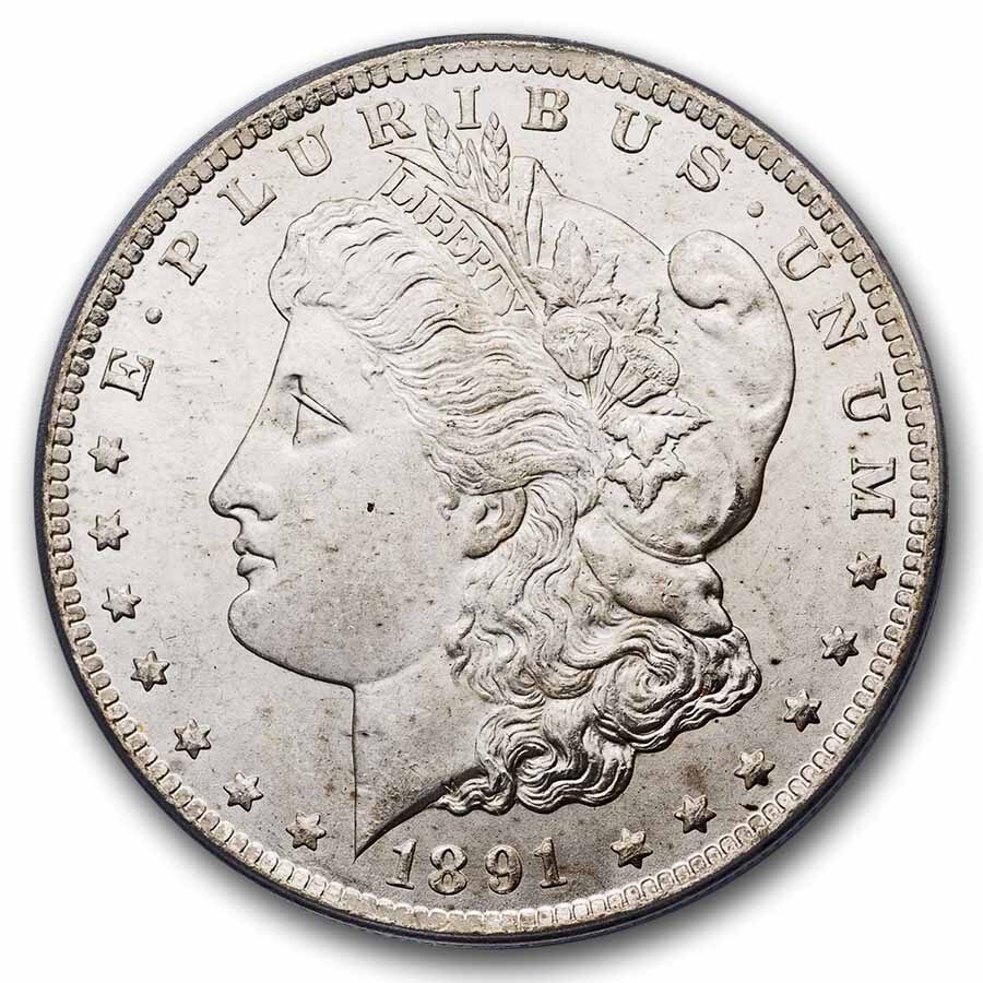 1891-CC Morgan Dollar MS-64 PCGS