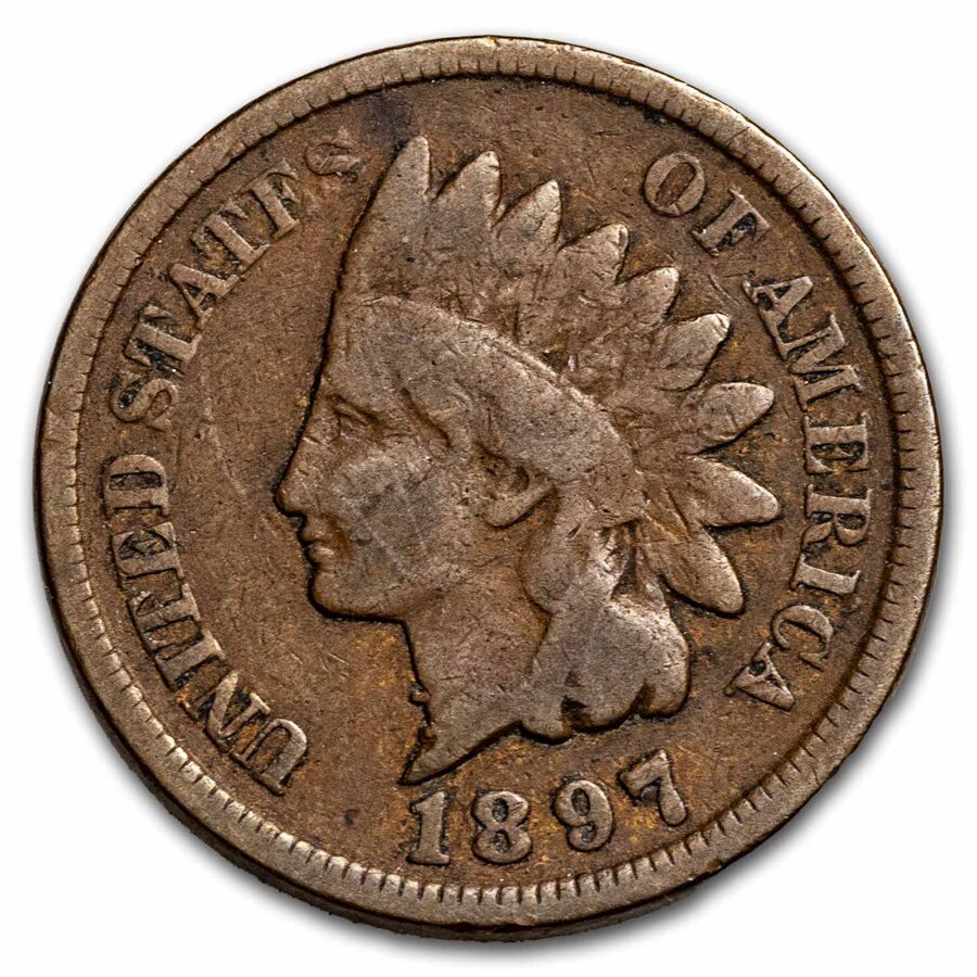 1897 Indian Head Cent Good (1 in Neck)