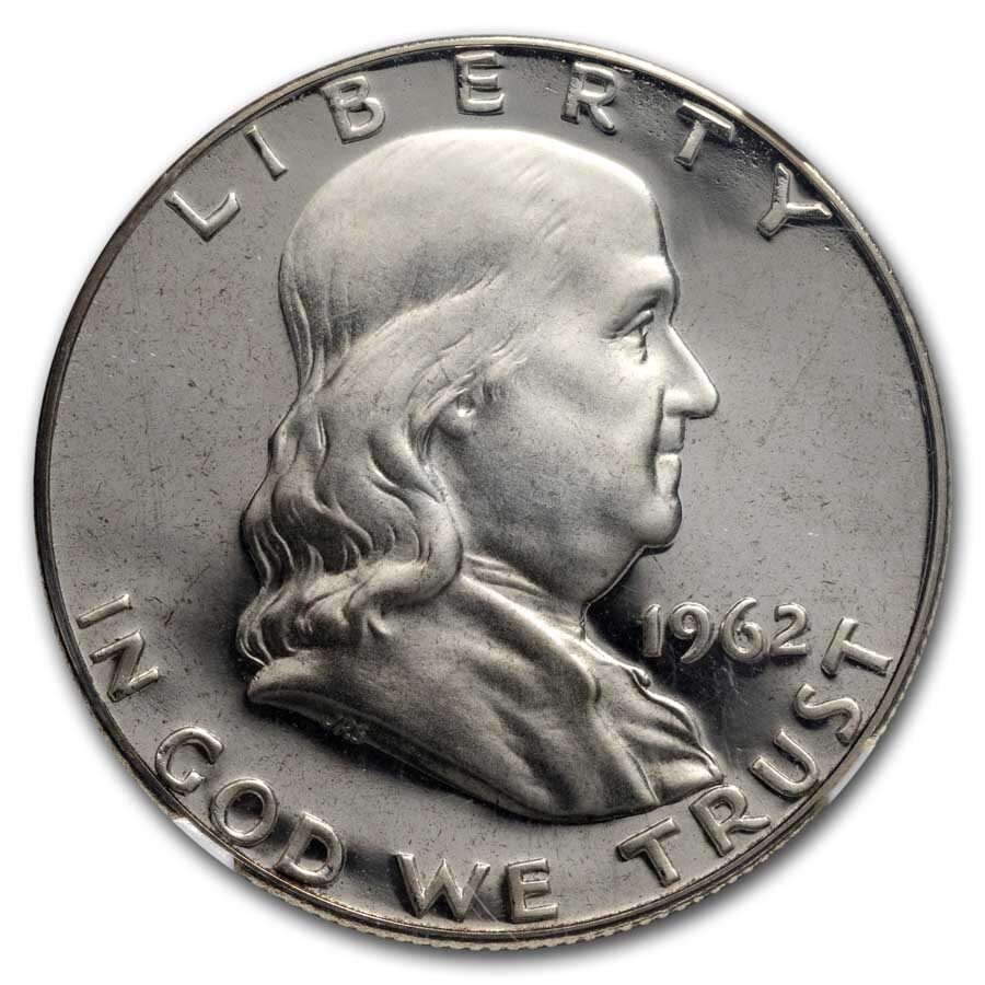 1962 Franklin Half Dollar PF-67 Ultra Cameo NGC