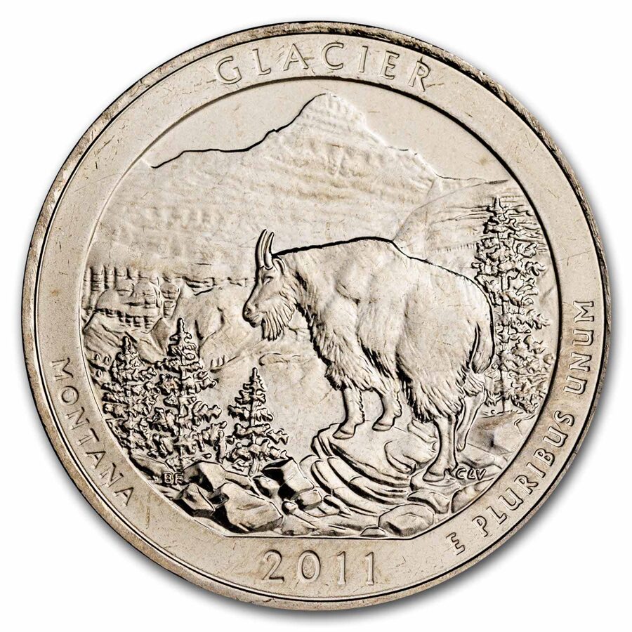 2011-D ATB Quarter Glacier National Park BU