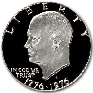 1976-S Clad Eisenhower Dollar PR-69 DCAM PCGS (Type-1)