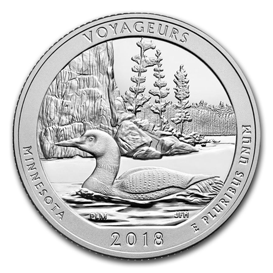2018-S ATB Quarter Voyageurs National Park Proof