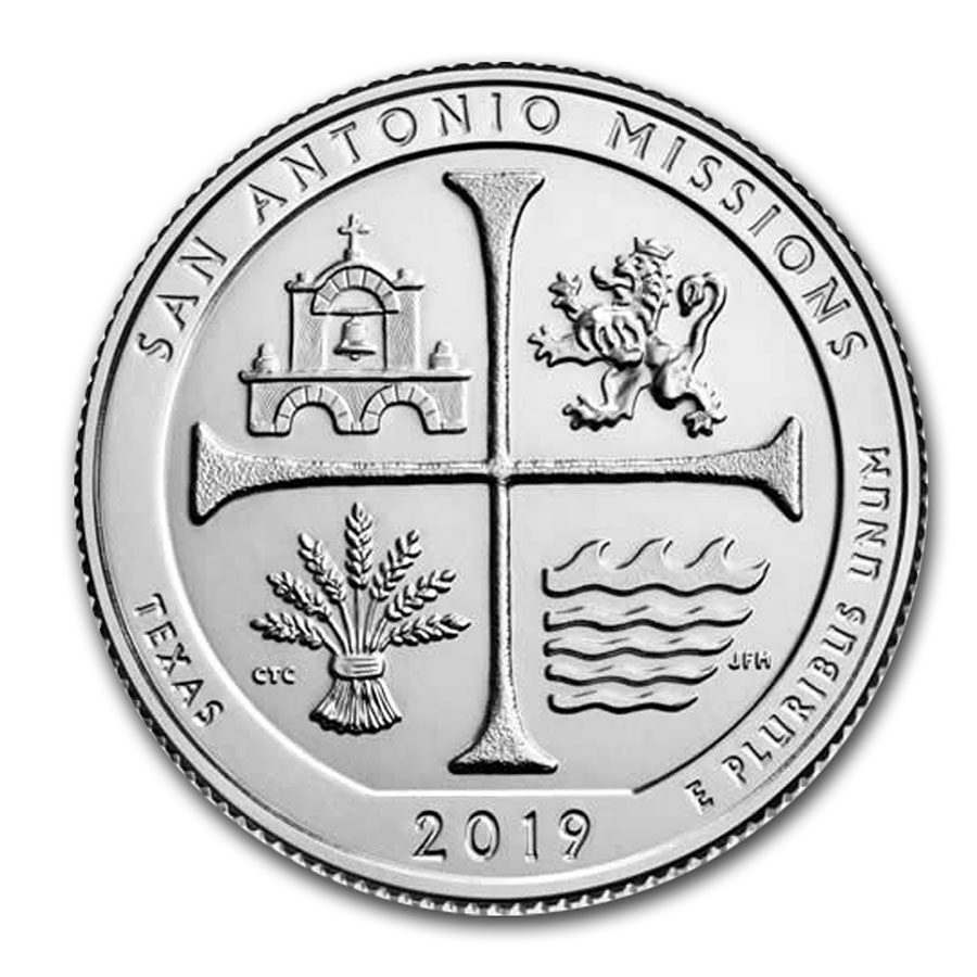 2019-S ATB Quarter San Antonio Historical Park Silver Proof