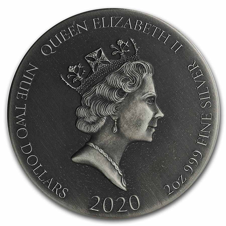 2020 2 oz Silver Coin Biblical Series (Destruction of Leviathan)