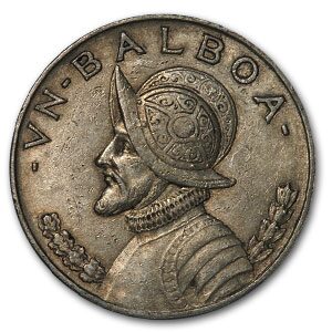 1934 Panama Silver Balboa XF