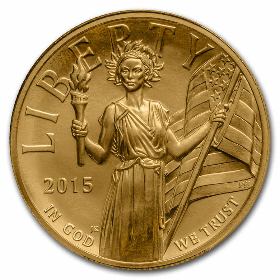 2015-W High Relief Liberty Gold MS-70 PCGS (FS, Gold Foil Label)