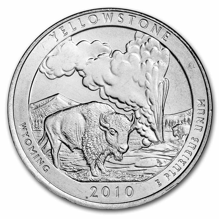 2010-P ATB Quarter Yellowstone National Park BU