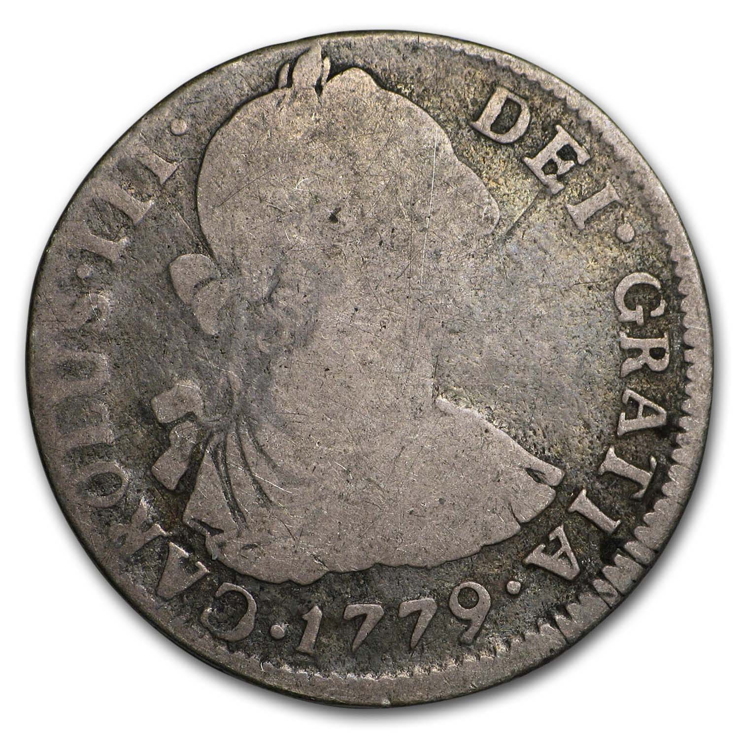Spanish Empire Silver 2 Reales Bust Type Avg Circ