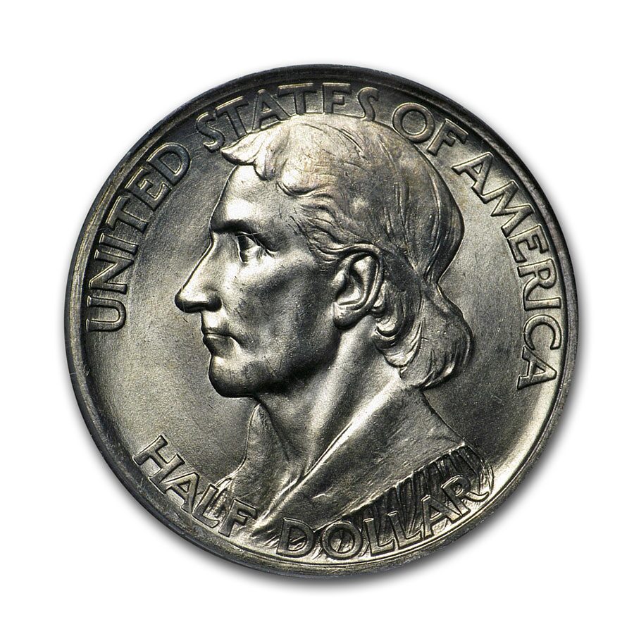1936-D Boone Half Dollar Commem MS-64 PCGS