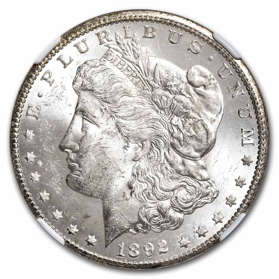 1892-CC Morgan Dollar MS-61 NGC