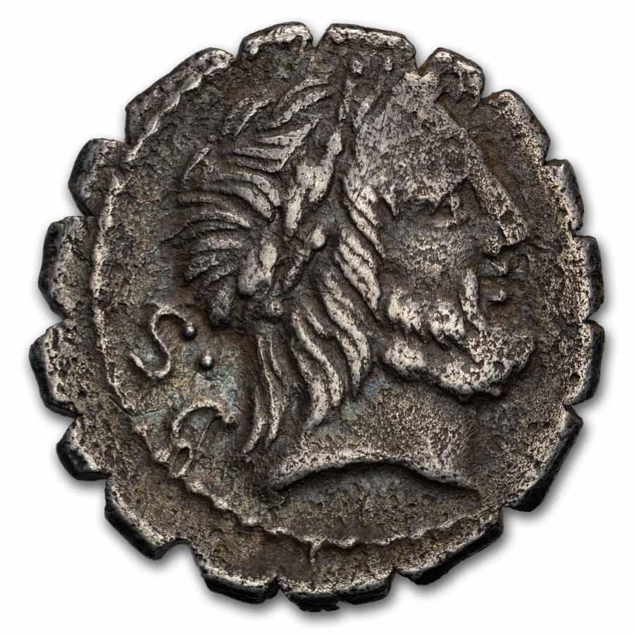 Roman AR Denarius Serratus Q. Ant. Balbus (83-82 BC) XF Cr-364/1