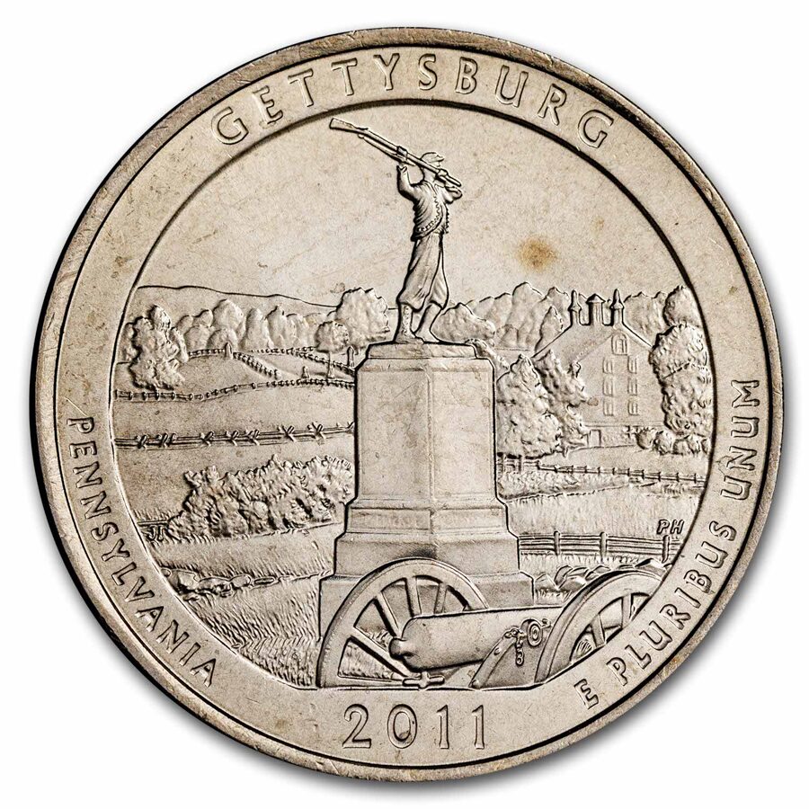 2011-P ATB Quarter Gettysburg National Military Park BU