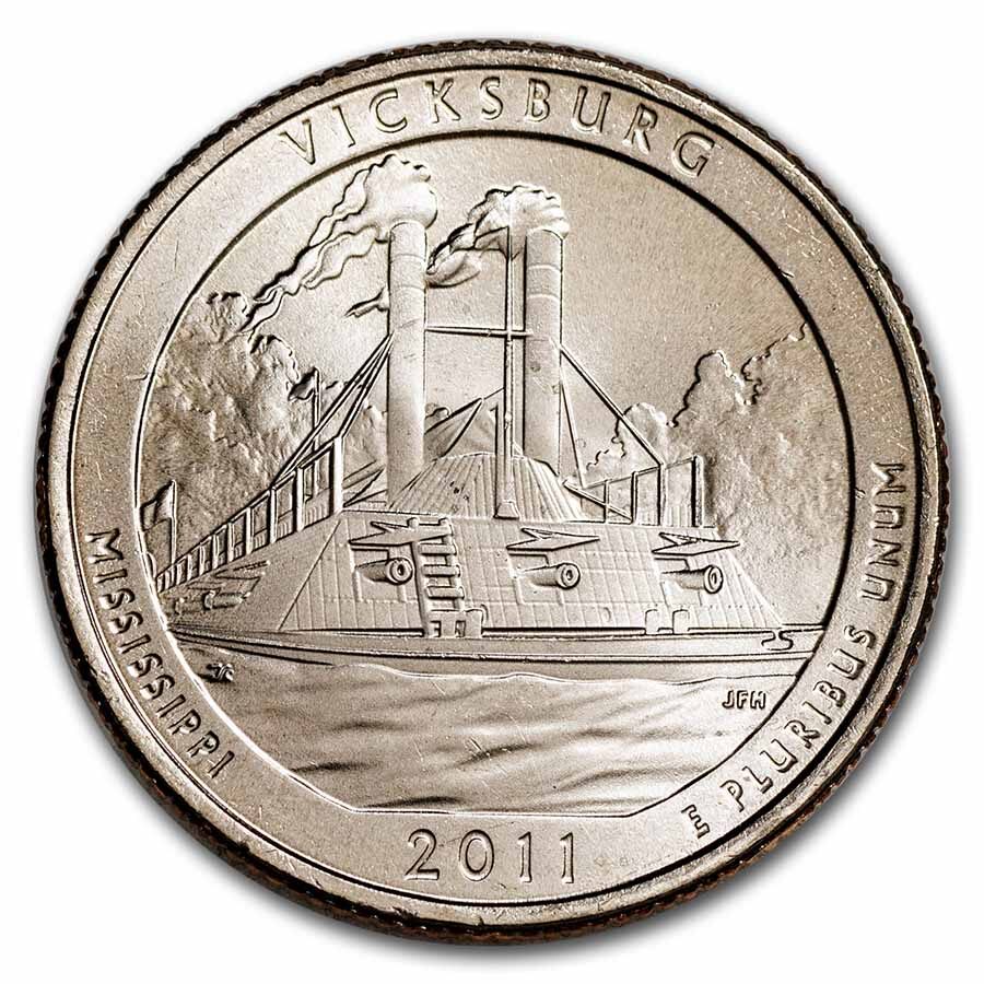 2011-P ATB Quarter Vicksburg National Military Park BU