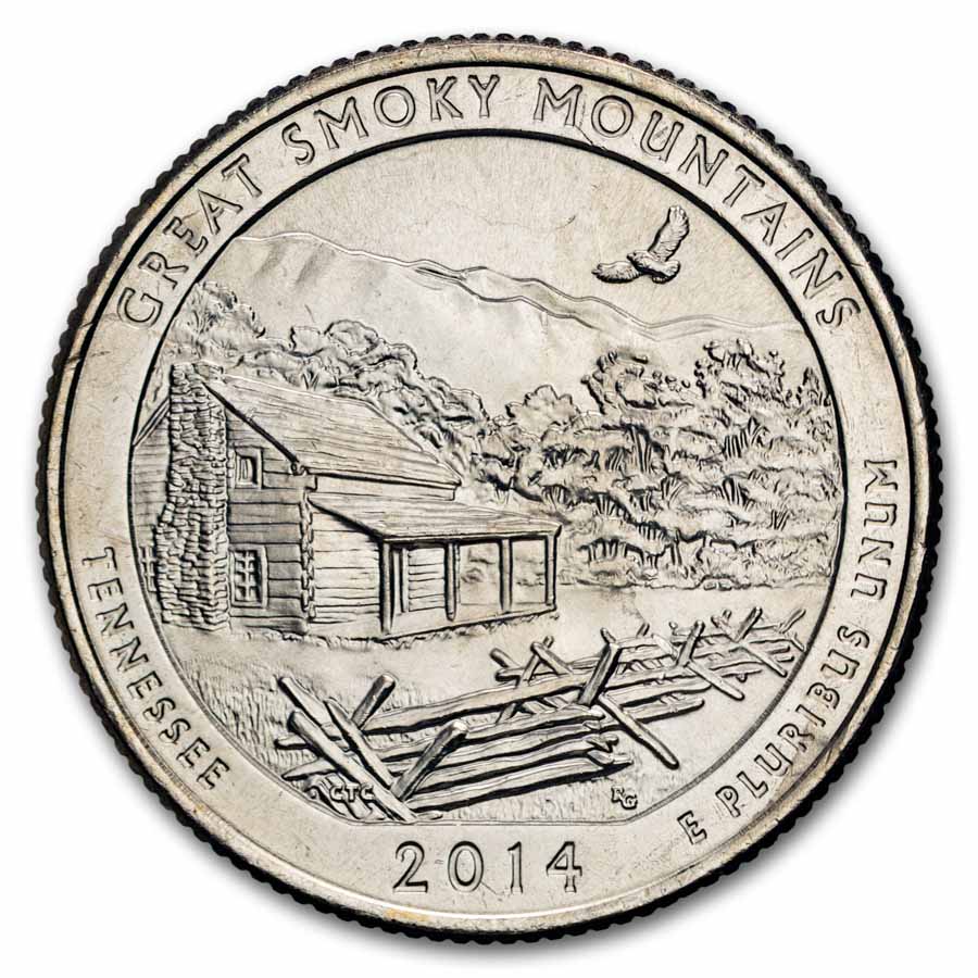 2014-P ATB Quarter Great Smoky Mountains National Park BU
