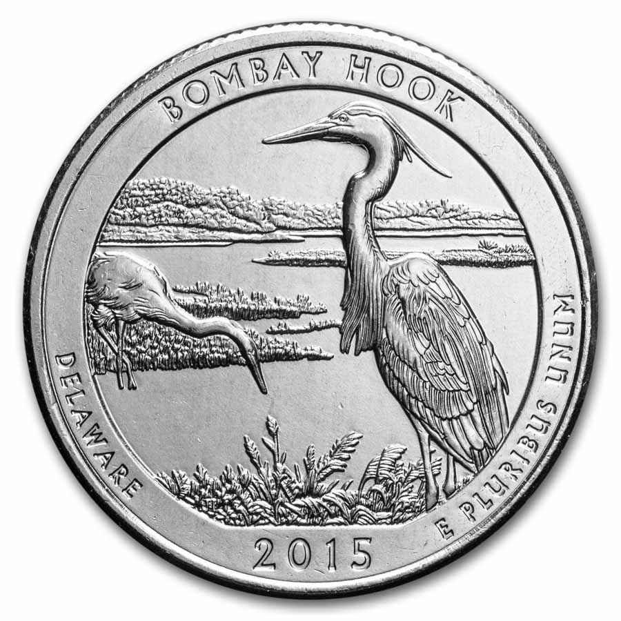 2015-P ATB Quarter Bombay Hook Wildlife Refuge BU