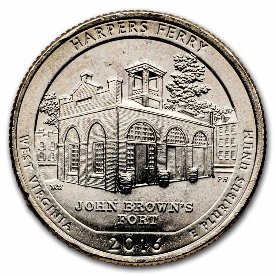 2016-P ATB Quarter Harper's Ferry National Historical Park BU