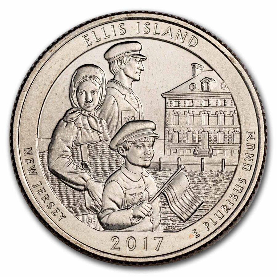 2017-P ATB Quarter Ellis Island National Monument BU