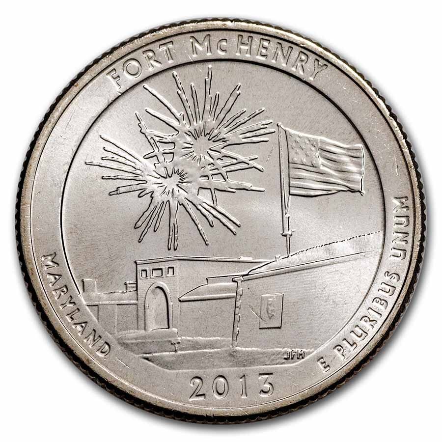 2013-D ATB Quarter Ft. McHenry National Monument/Shrine BU