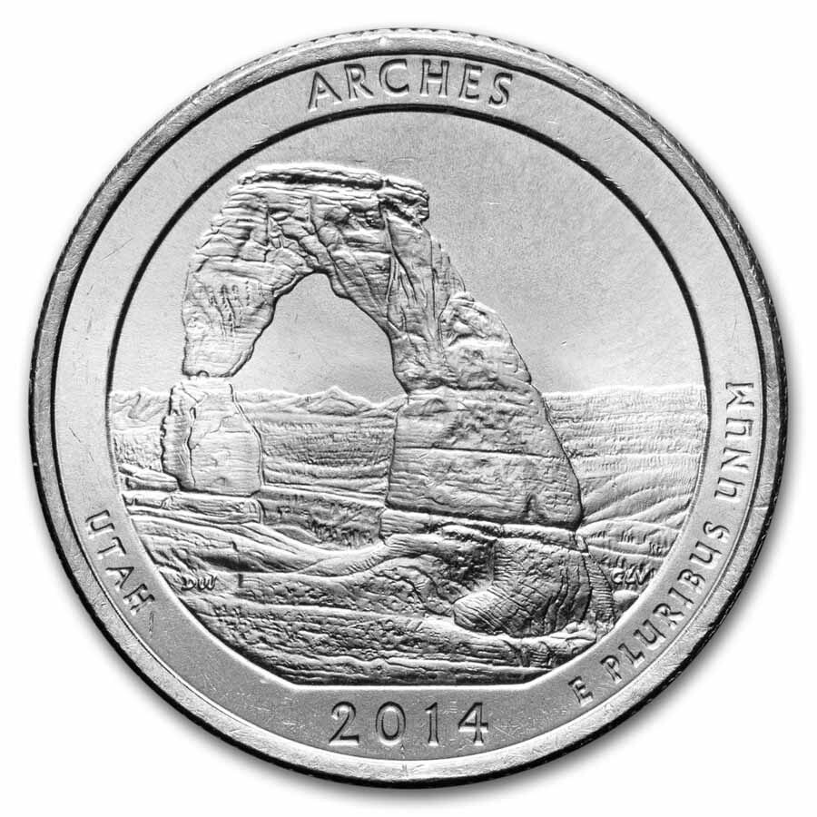 2014-D ATB Quarter Arches National Park BU