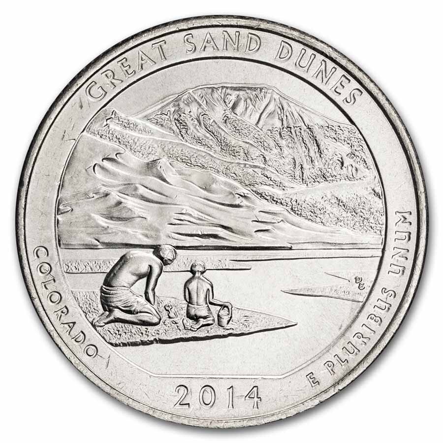 2014-D ATB Quarter Great Sand Dunes National Park BU