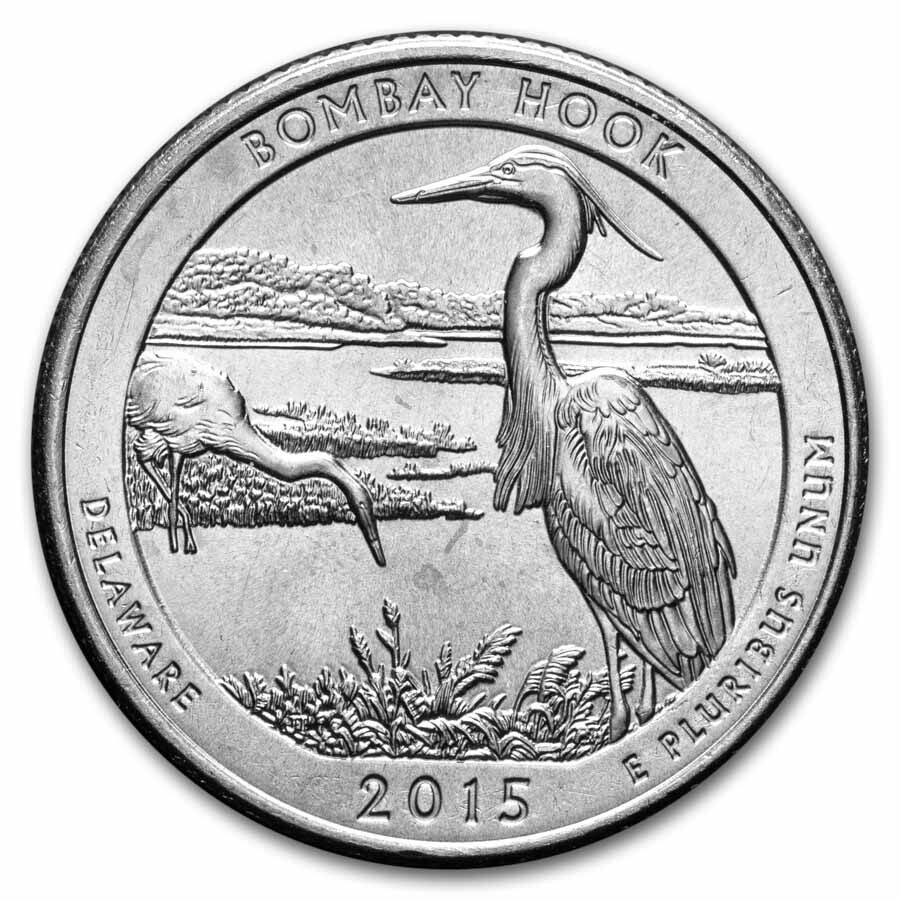 2015-D ATB Quarter Bombay Hook Wildlife Refuge BU