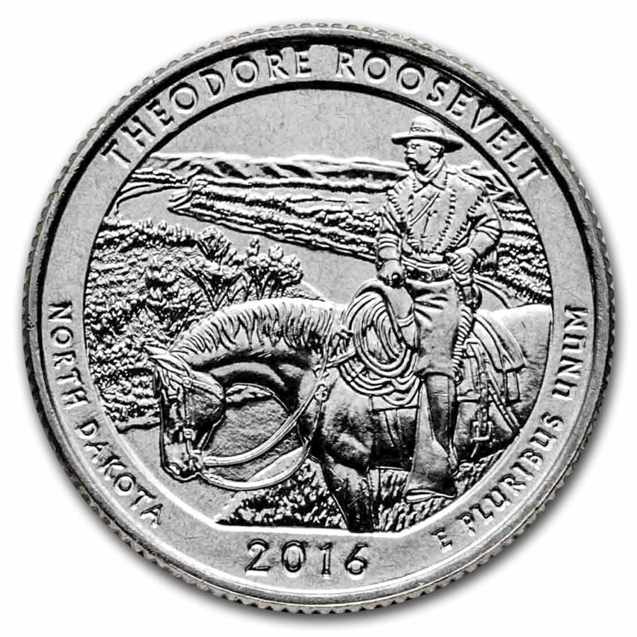2016-D ATB Quarter Theodore Roosevelt National Park BU