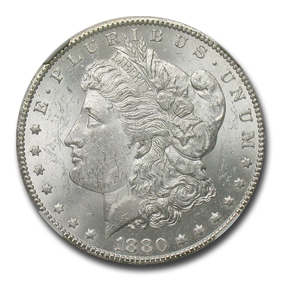 1880-CC Morgan Dollar MS-61 NGC