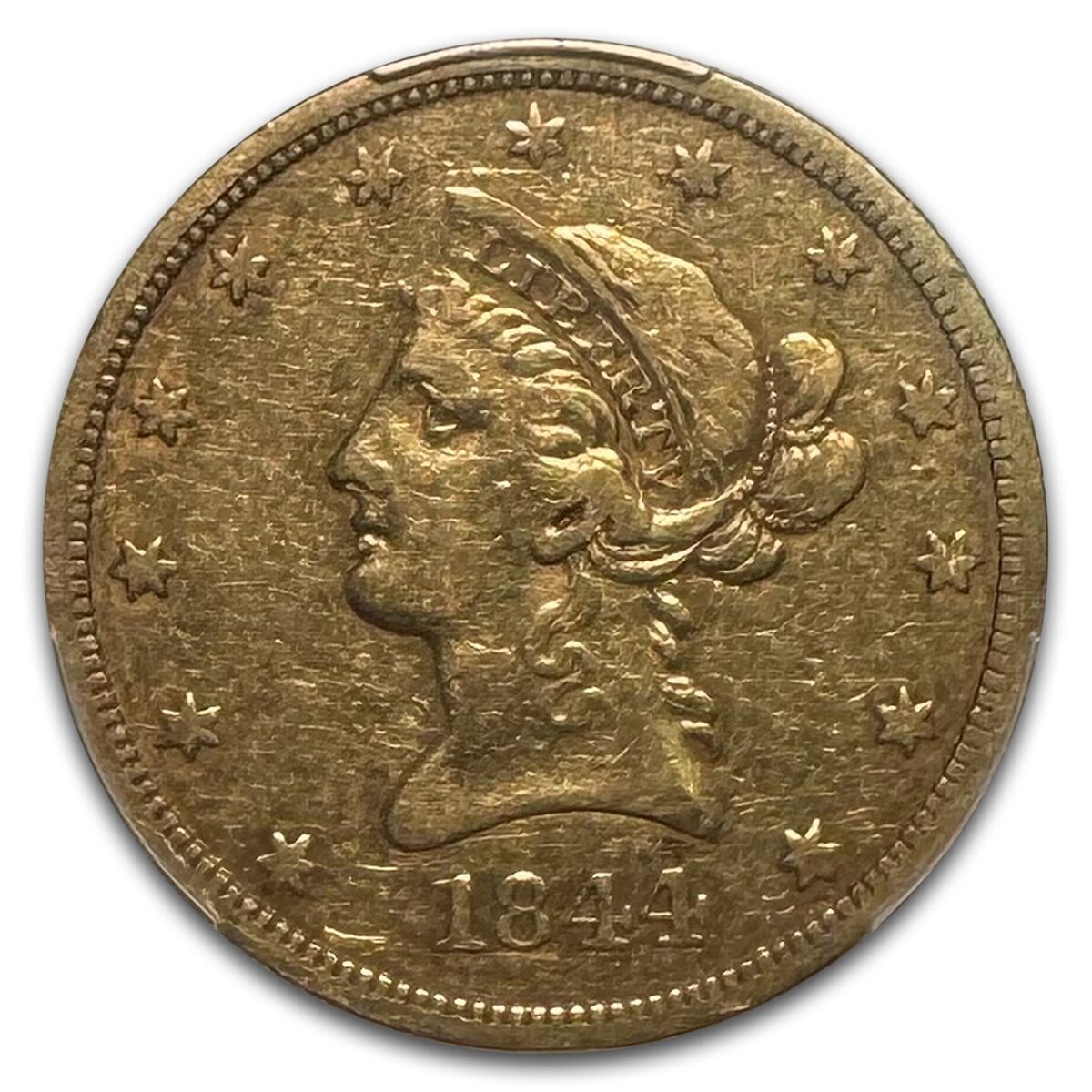 1844-O $10 Liberty Gold Eagle VF-30 PCGS