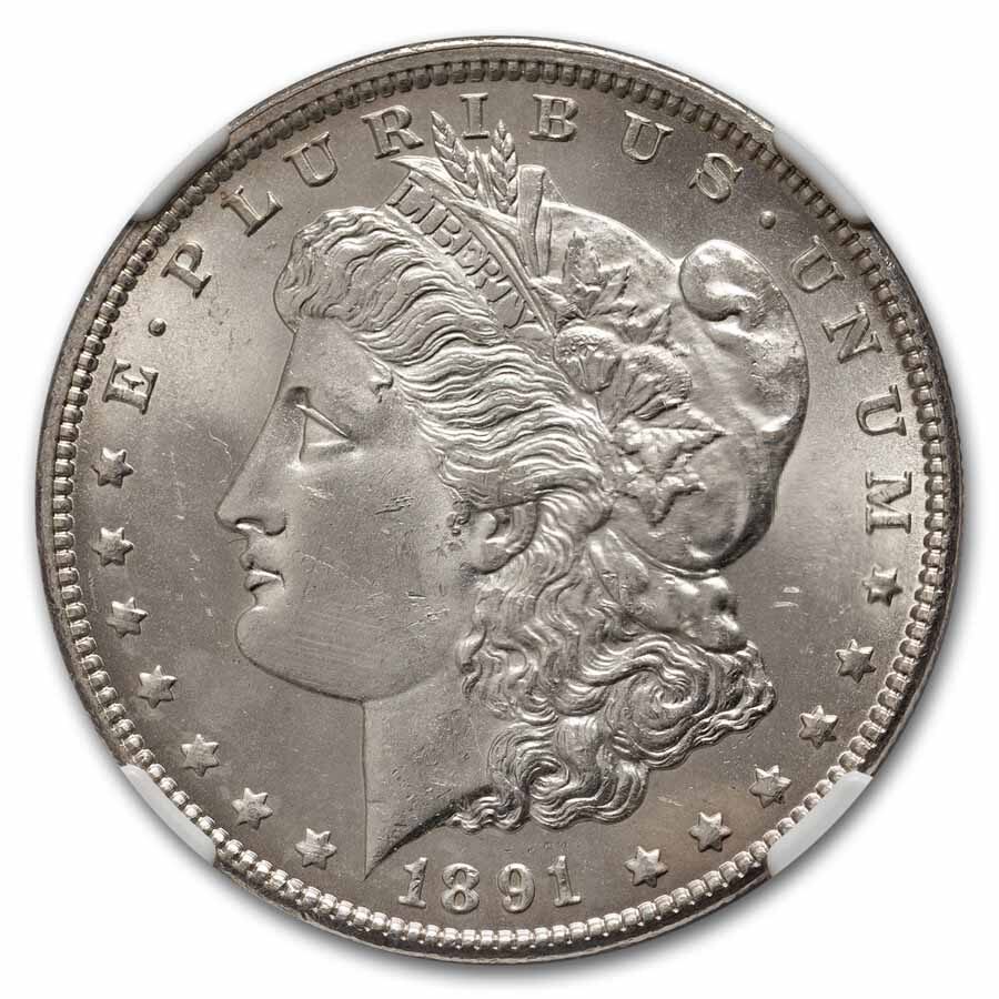 1891-CC Morgan Dollar MS-63 NGC