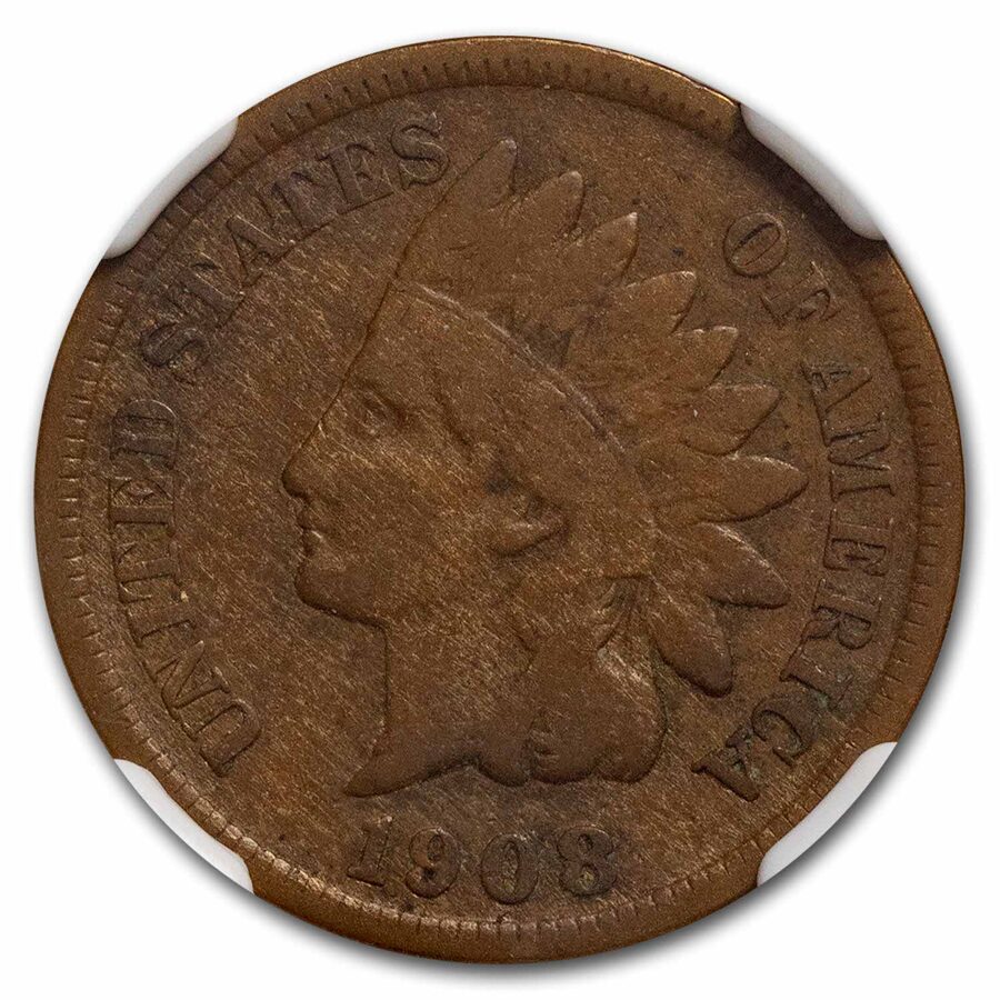 1908-S Indian Head Cent Fine-12 NGC