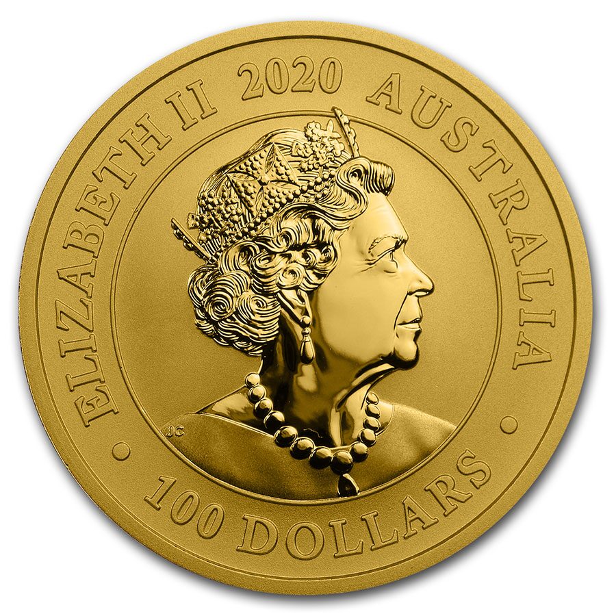 2020 Australia 1 oz Gold Swan BU