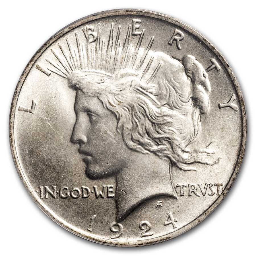 1924 Peace Dollar MS-65 PCGS