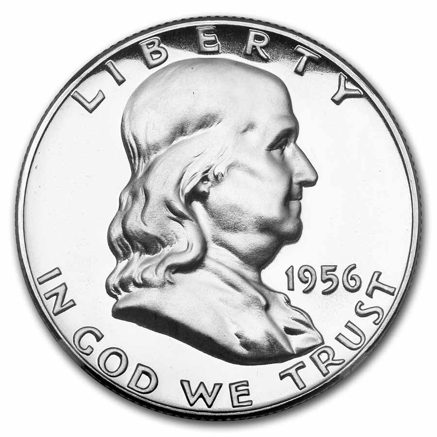 1956 Franklin Half Dollar Type-II PF-69 NGC